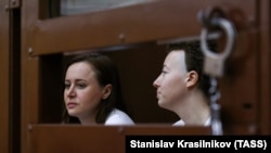 Playwright Svetlana Petriichuk (left) and theater director Yevgenia Berkovich (file photo) 