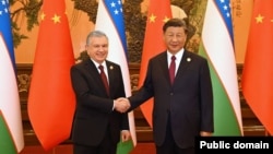 Prezident Shavkat Mirziyoyev Xitoy rahbari Si Szinpin bilan. Pekin, 17- oktabr, 2023