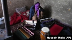 Zabiulla Nuri, 45, an Afghan musician based in Kabul, says the Taliban broke his musical instruments.