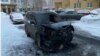 Anti-corruption activist Maksim Uchvatov's car was set on fire in Kemerovo on March 25. 