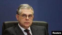 Caretaker Greek Prime Minister Lucas Papademos is a former deputy head of the European Central Bank.