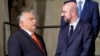 European Council President Charles Michel (right) and Hungarian Prime Minister Viktor Orban (file photo)