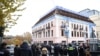 A rally near an office of the ruling Georgian Dream party. 