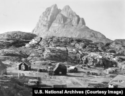 A settlement in Greenland photographed in 1924