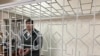 Sanjar Saparbekov in a Bishkek courtroom earlier this year. 