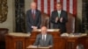 Afghan President Ashraf Ghani (center) is applauded by House Speaker John Boehner (right) and Vice President Joe Biden (left) as he addresses a joint session of Congress at the U.S. Capitol in Washington on March 25, 2015.