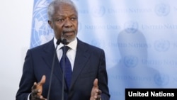 UN-Arab League envoy for Syria Kofi Annan