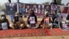 Relatives of forcibly disappeared people from Balochistan Province staged a protest and hunger strike in Islamabad on February 11.