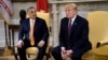 Hungarian Prime Minister Viktor Orban (left) and U.S. President Donald Trump meet in the Oval Office on May 13.