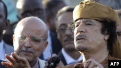 Libyan leader Muammar Qaddafi 