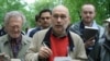 Grigory Chkhartishvili, known under the pen name Boris Akunin, takes part in a writers' march in Moscow in 2012. 