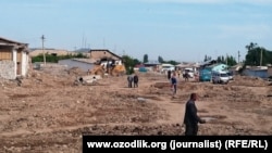 The bulldozing of Shahrisabz’s UNESCO-listed medieval city center in 2015.