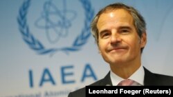 The head of the International Atomic Energy Agency, Rafael Grossi (file photo)