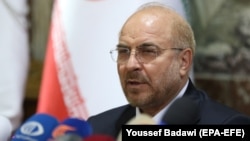 Iranian parliament speaker Mohammad Baqer Qalibaf has been in the spotlight recently after members of his family went on a controversial shopping trip to Turkey. (file photo)