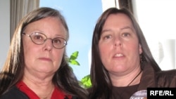 Nora Shourd (left) and Cindy Hickey, mothers of two of the detained Americans in Iran