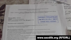 Усмонованинг Озодлик билан суҳбатда иддао қилишича, у цистит, яъни пешоб йўллари шиллиқ қатламининг шамоллаши касаллиги билан Сил касалликлари шифохонасига борган.