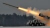 A Soviet-made Smerch (Tornado) heavy multiple rocket launcher fires during exercises in Belarus in 2011.