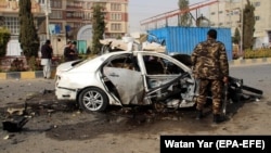 Mohammad Ilyas Dayee, a correspondent for RFE/RL's Radio Azadi, was killed in this car-bombing in Lashkar Gah on November 12, 2020.