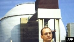 The head of Russia's nuclear agency, Sergei Kiriyenko, at a press conference at the Bushehr nuclear power plant last year 