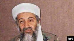 Osama bin Laden in a photograph believed to have been taken in Afghanistan in 2001