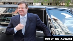 U.S. -- U.S. President Trump's former campaign manager Paul Manafort arrives for a motions hearing regarding evidence in his case at U.S. District Court in Washington, May 23, 2018