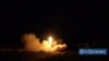 A screen grab taken from a video released by Iranian state TV purportedly shows rockets being launched from Iran against the U.S. military base in Iraq on January 7.