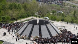 A monument to the 1915 massacre victims in the Armenian capital, Yerevan.