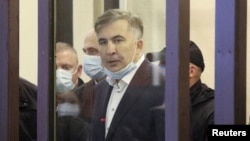 Former Georgian President Mikheil Saakashvili has been imprisoned since October 2021. (file photo)