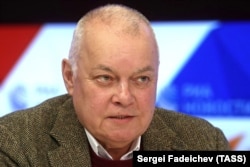 State TV presenter Dmitry Kiselyov: “Here’s a vaccine for you.... But in response, citizens, for the most part, wanted to spit on themselves and others.”