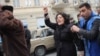 Azerbaijani opposition activist Gozal Bayramli insists that the banknotes were planted in her bag.