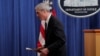 U.S. Special Counsel Robert Mueller departs after delivering a statement on his investigation into Russian interference in the 2016 U.S. presidential election at the Justice Department in Washington on May 29.