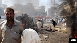 Forty-nine people died in a bomb blast at a crowded market in Peshawar on October 9.