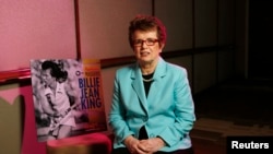 Former tennis player Billie Jean King is one of two openly gay athletes in the U.S. Olympic delegation to the Sochi Olympics.