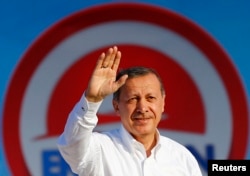 Turkish Prime Minister and presidential candidate Tayyip Erdogan