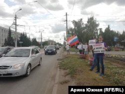 Акция за честные выборы в Омске