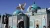 The shrine of Hazrat-e Ali, also called the Blue Mosque, in Mazar-e Sharif, in northern Afghanistan