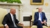 U.S. President Joe Biden and his Afghan counterpart, Ashraf Ghani, during a meeting at the White House on June 25.