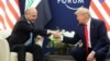 U.S. President Donald Trump and Iraqi President Barham Salih meet in Davos, Switzerland, on January 22.