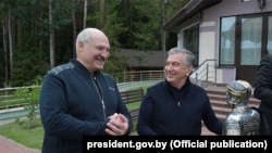 Aleksandr Lukashenko va Shavkat Mirziyoyev O‘zbekiston rahbarining Belarusga tashrifi chog‘ida - Minsk, 31 - iyul, 2019