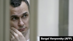 Oleh Sentsov at a military court in the city of Rostov-on-Don on July 21, 2015