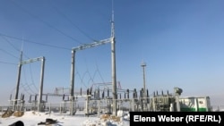 A solar power station in the city of Saran in Kazakhstan's Karaganda region (file photo)