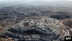 The Jewish settlement of Har Homa on the outskirts of Arab East Jerusalem