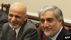 While Chief Executive Officer Abdullah Abdullah (right) is said to not be against engagement with Pakistan, he reportedly expected President Ashraf Ghani (left) to consult him before moving forward.