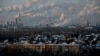 Smoke rises from an oil refinery behind the city of Omsk, Russia. European countries have been cutting their dependence on Russian oil following the country's unprovoked, large-scale invasion of Ukraine in February 2022. 