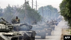 Russian tanks in South Ossetia