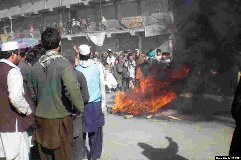 A demonstration in Jalalabad on February 22.