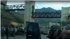 RFE/RL identified a derelict pedestrian bridge shown in the clip, as well as other landmarks, as being located near the Crimean resort town of Morske.