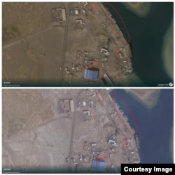 Satellite images show activities at Russia’s naval base in Sudan between November 16 and December 10. Source: Planet Labs.