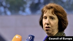 EU foreign policy chief Catherine Ashton: "We will continue to keep up the pressure."